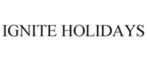 IGNITE HOLIDAYS Logo (WIPO, 10.07.2015)