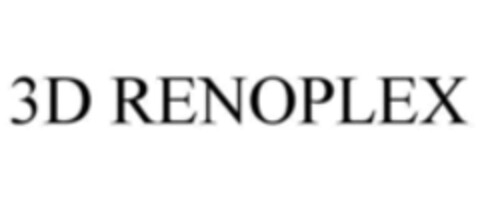 3D RENOPLEX Logo (WIPO, 09/01/2015)