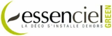 essenciel LA DÉCO S'INSTALLE DEHORS GREEN Logo (WIPO, 10.07.2020)