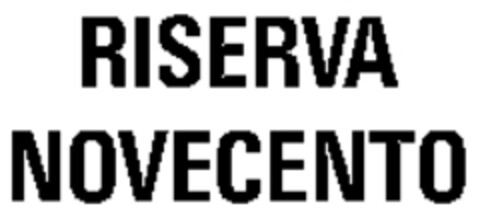 RISERVA NOVECENTO Logo (WIPO, 16.10.1987)