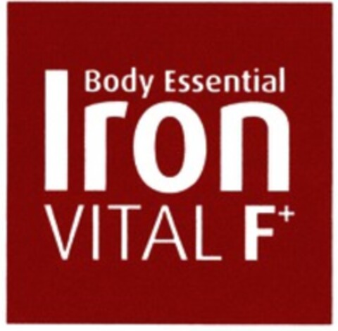 Body Essential Iron VITAL F+ Logo (WIPO, 05/09/2019)