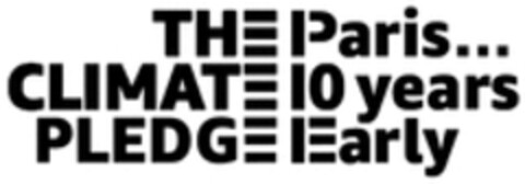 THE CLIMATE PLEDGE Paris ... 10 years Early Logo (WIPO, 17.03.2020)
