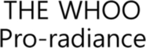 THE WHOO Pro-radiance Logo (WIPO, 04/14/2023)