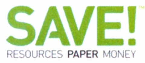 SAVE! RESOURCES PAPER MONEY Logo (WIPO, 10.02.2010)