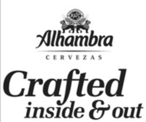 Alhambra CERVEZAS Crafted inside & out Logo (WIPO, 16.02.2015)