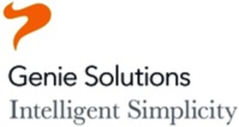 Genie Solutions Intelligent Simplicity Logo (WIPO, 01/23/2018)