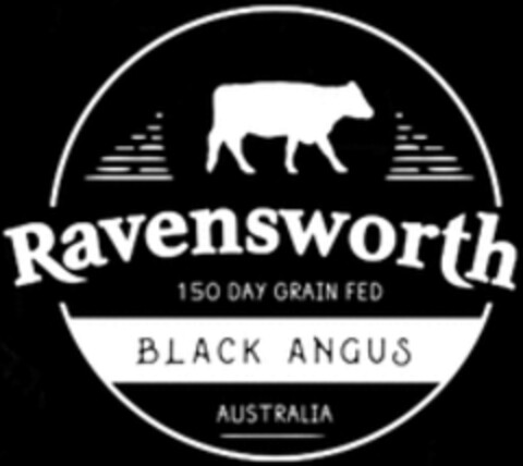 RAVENSWORTH BLACK ANGUS 150 DAY GRAIN FED AUSTRALIA Logo (WIPO, 04/11/2018)