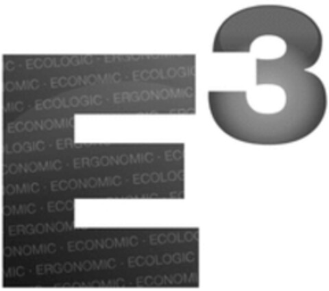 E 3 ECONOMIC ECOLOGIC ERGONOMIC Logo (WIPO, 03/24/2022)