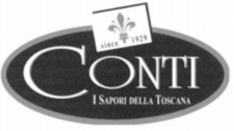 CONTI I SAPORI DELLA TOSCANA since 1929 Logo (WIPO, 04.06.2008)