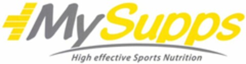 My Supps High effective Sports Nutrition Logo (WIPO, 05/21/2010)