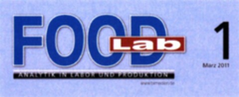 FOOD Lab ANALYTIK IN LABOR UND PRODUKTION Logo (WIPO, 30.07.2010)