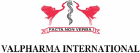 VALPHARMA INTERNATIONAL FACTA NON VERBA Logo (WIPO, 05/24/2016)