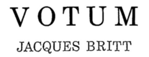 VOTUM JACQUES BRITT Logo (WIPO, 22.04.1988)