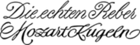 Die echten Reber Mozart Kugeln Logo (WIPO, 09.03.1988)