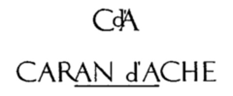 Cd'A CARAN d'ACHE Logo (WIPO, 19.11.1990)