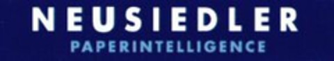 NEUSIEDLER PAPERINTELLIGENCE Logo (WIPO, 21.06.2001)