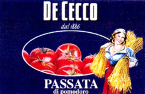 DE CECCO dal 1886 PASSATA di pomodoro Logo (WIPO, 27.08.2007)