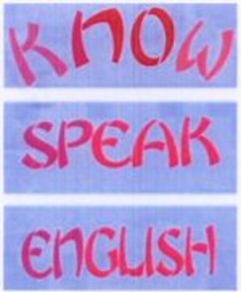 KNOW SPEAK ENGLISH Logo (WIPO, 12/31/2009)