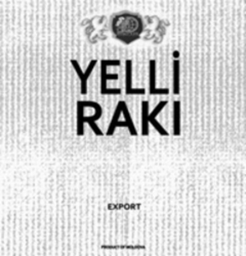 YELLI RAKI EXPORT PRODUCT OF MOLDOVA Logo (WIPO, 22.02.2010)