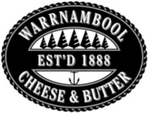 WARRNAMBOOL CHEESE & BUTTER EST'D 1888 Logo (WIPO, 07/08/2014)