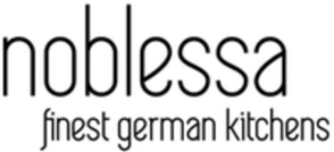 noblessa finest german kitchens Logo (WIPO, 03.01.2018)