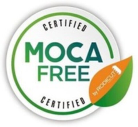 CERTIFIED MOCA FREE CERTIFIED BY RODICUT Logo (WIPO, 25.02.2021)