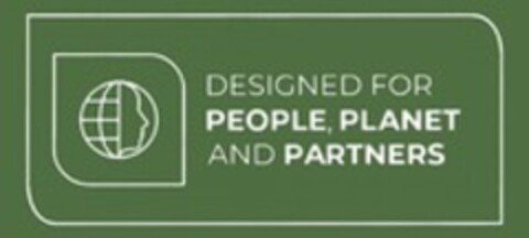 DESIGNED FOR PEOPLE, PLANET AND PARTNERS Logo (WIPO, 09.05.2023)