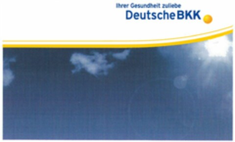 Ihrer Gesundheit zuliebe Deutsche BKK Logo (WIPO, 10/14/2010)