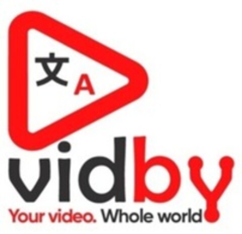 A vidby Your video. Whole world Logo (WIPO, 08/19/2022)