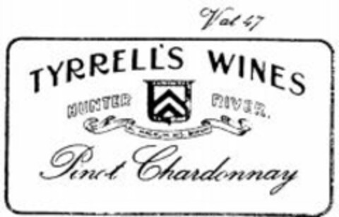 TYRRELL'S WINES HUNTER RIVER. Pinot Chardonnay Logo (WIPO, 07.10.2009)