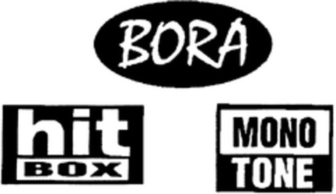 BORA hit BOX MONO TONE Logo (WIPO, 05/04/2011)