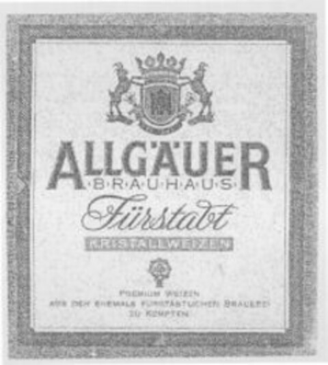 ALLGÄUER BRAUHAUS Fürstabt Logo (WIPO, 04/26/2008)