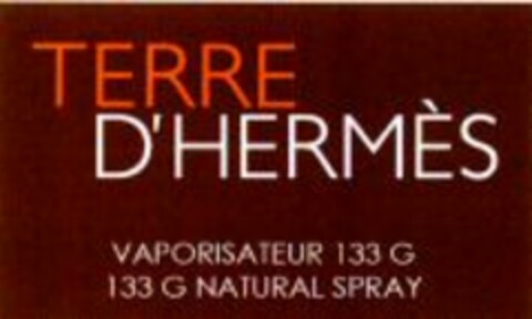 TERRE D'HERMÈS VAPORISATEUR 133 G 133 G NATURAL SPRAY Logo (WIPO, 06/10/2010)