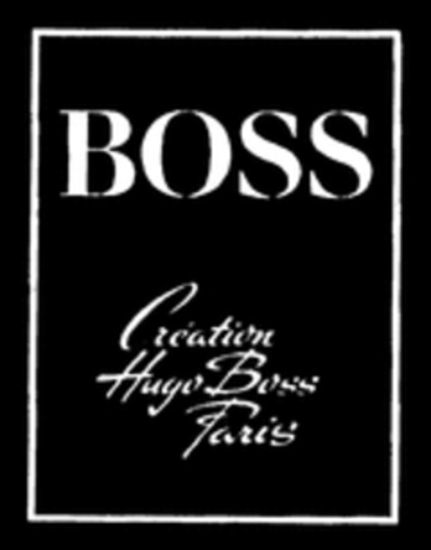 BOSS Création Hugo Boss Paris Logo (WIPO, 14.09.1977)