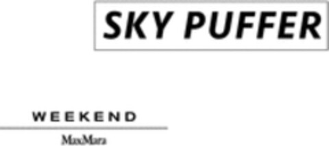 SKY PUFFER WEEKEND MaxMara Logo (WIPO, 26.07.2019)