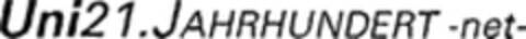 Uni21.JAHRHUNDERT -net- Logo (WIPO, 24.01.2001)