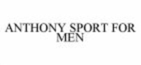 ANTHONY SPORT FOR MEN Logo (WIPO, 08/20/2007)