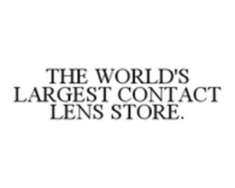 THE WORLD'S LARGEST CONTACT LENS STORE. Logo (WIPO, 09.02.2015)