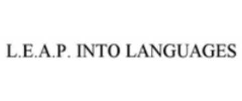 L.E.A.P. INTO LANGUAGES Logo (WIPO, 07/10/2015)