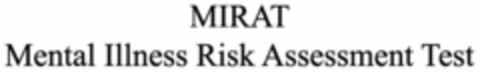 MIRAT Mental Illness Risk Assessment Test Logo (WIPO, 15.06.2010)