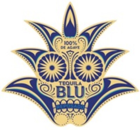 100% DE AGAVE TEQUILA BLU REPOSADO Logo (WIPO, 29.10.2015)