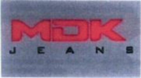 MDK JEANS Logo (WIPO, 04/18/2008)