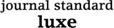 journal standard luxe Logo (WIPO, 06/10/2011)
