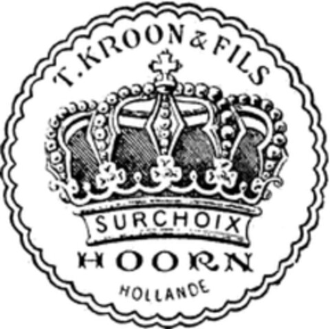 T. KROON & FILS SURCHOIX HOORN HOLLANDE Logo (WIPO, 05/29/1957)