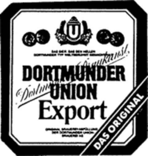 DORTMUNDER UNION Export Logo (WIPO, 21.03.1990)