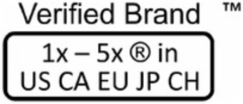 Verified Brand 1x-5x R in US CA EU JP CH Logo (WIPO, 30.05.2013)