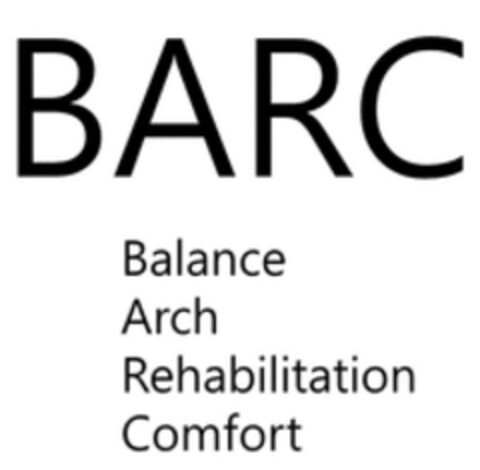 BARC Balance Arch Rehabilitation Comfort Logo (WIPO, 13.02.2023)