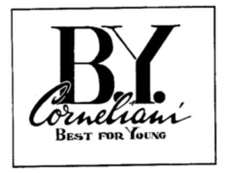 B.Y. Corneliani BEST FOR YOUNG Logo (WIPO, 16.07.1987)
