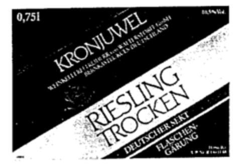 RIESLING TROCKEN Logo (WIPO, 25.05.1990)