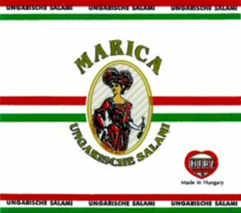 HERZ MARICA UNGARISCHE SALAMI Logo (WIPO, 07/12/1999)